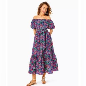NWT XL Lilly Pulitzer Tame Off the Shoulder Dress